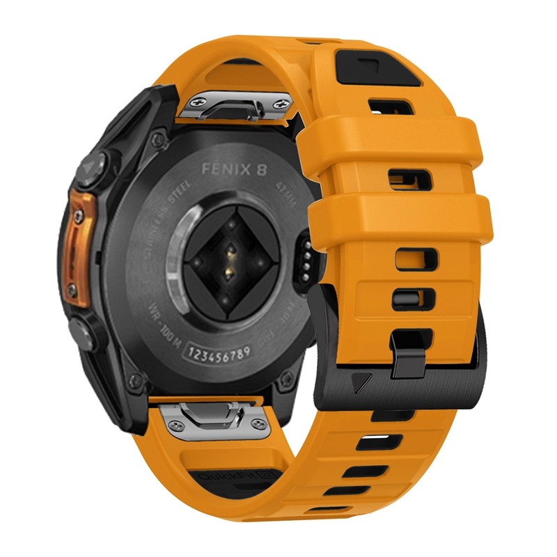 สายรัดซิลิโคนอย่างเป็นทางการสำหรับ garmin epix pro gen 2 fenix e/ 8/7X/6/6 xpro/ 3 hr instinct 2 2X enduro 2 3 approach S70 47 51มม. S62 S60 22มม. 26มม. สายนาฬิกา QuickFit