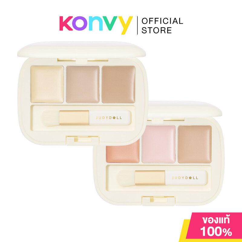 JUDYDOLL Three-Color Concealer Palette 0.9g จูดี้ดอล คอนซีลเลอร์ 3 เฉดสี