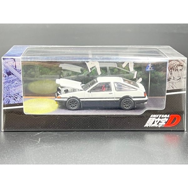 Hobby JAPAN 1:64 Toyota SPRINTER TRUENO GT APEX (AE86) INITIAL D Engine Mounted Model VS Kyoichi Sudo