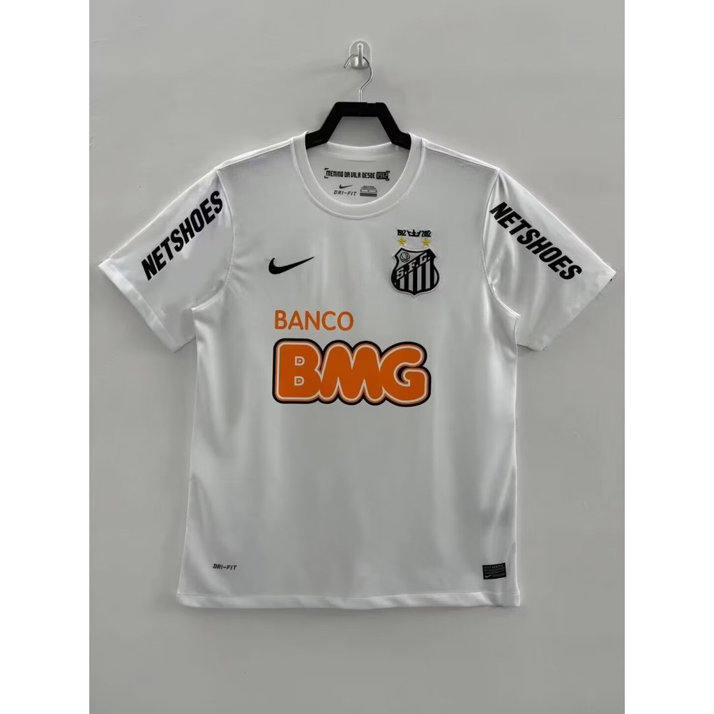 2013 ซานโตส บ้านฟุตบอลย้อนยุคกีฬาด้านบนเสื้อยืดแขนสั้น
