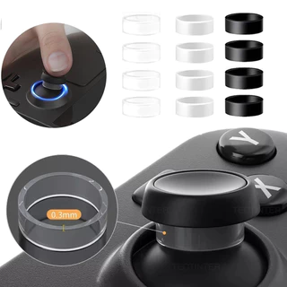 4 ชิ้น/8 ชิ้นยืดหยุ่นป้องกันจอยสติ๊กแหวนยางสําหรับ PS5/ PS4/ Steam Deck Rocker ซิลิโคน RingCover สําหรับ Rog Ally เกมคอนโซล