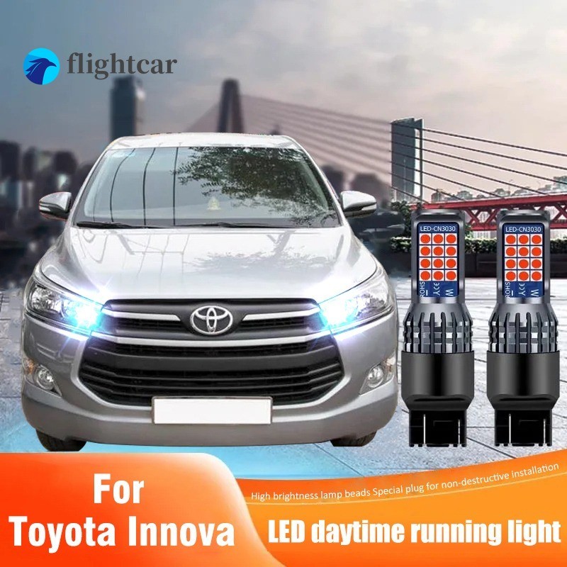 2pcs T20 ไฟ led สําหรับ Innova Toyota Corolla Cross Fortuner HILUX เปลี่ยนพิเศษ Twilight ด้านหน้า Pa