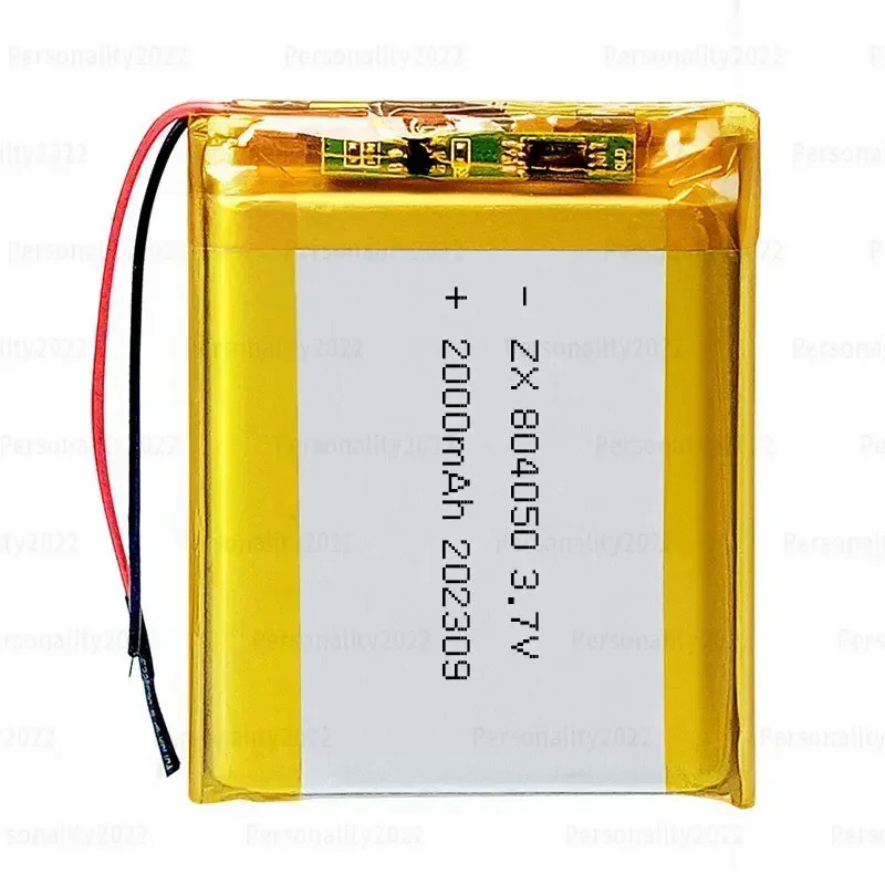 Polymer Battery 804050 2000mAh 3.7V Lipo Rechargeable Lithium Batteries for Medical Equipment Car Pe