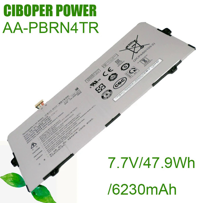 CP Genuine Laptop Battery AA-PBRN4TR 7.7V/47.9Wh/ 6230mAh 2ICP4/60/103-2 For XE930QCA Galaxy Chromeb