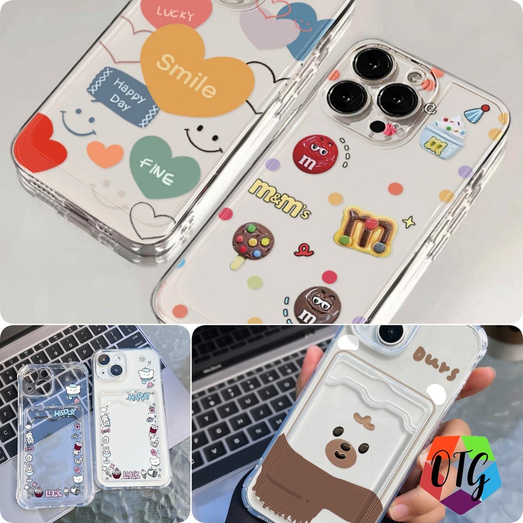 ใสสวยงาม สำหรับ เคสไอโฟน11 13 15 pro max 16 14 12 7 plus 8 xr xs max 1 บาท เคสใส ใส่บัตร TPU กันกระแทก ซิลิโคนอ่อนนุ่ม