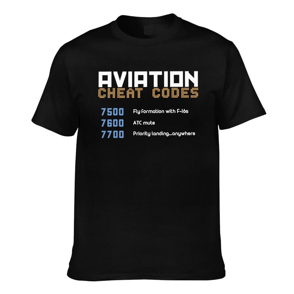 Aviation Cheat Codes Aviation Pilot Mens Custom T-Shirt