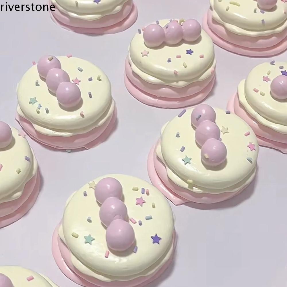 Riverstone Souffle เค้กบีบของเล่น, Ultra Moist นวดช้า Rebound Souffle, มือผ่อนคลายนุ่มจําลองช้า Rise Sticky Solid Slime ของเล่นนุ่มคริสต์มาสของขวัญ