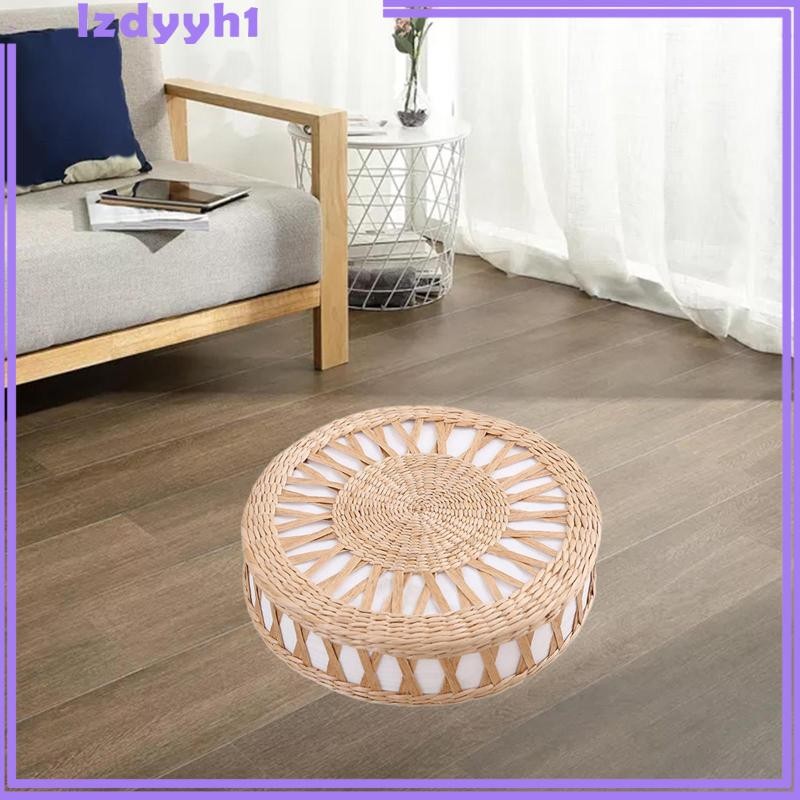 [JoyDIY] Round Japanese Floor Cushionทอฟาง Cattail Meditation Decor