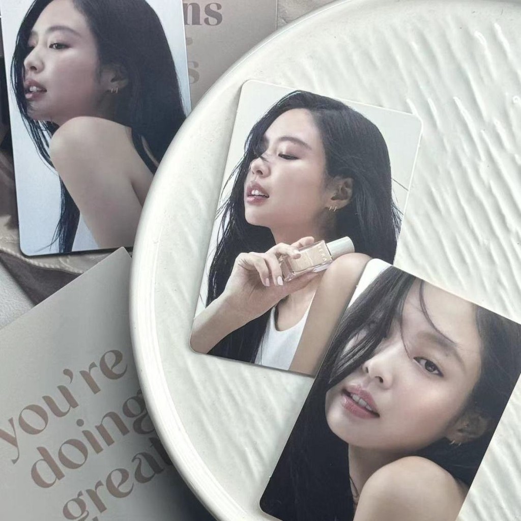 【Official card】BLACKPINK JENNIE Hera Foundation make-up Lip Glaze Endorsement Card Brand new card