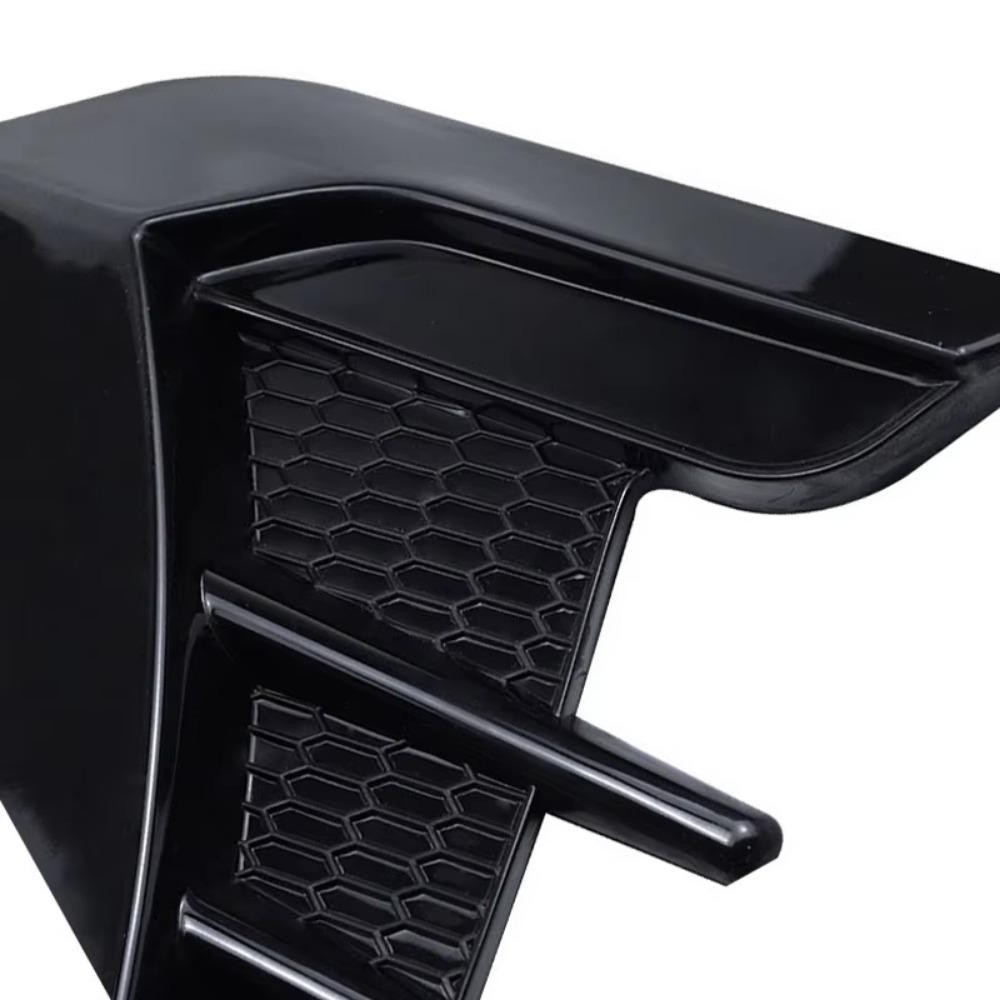 Wattle 1 คู่รถ Fender ช่องระบายอากาศด้านข้าง,คาร์บอนสีดํา Universal Air Flow Intake Hood, อเนกประสงค์อุปกรณ์เสริมภายนอก Scoop Bonnet Vent ฝาครอบสติกเกอร์ ราคา ถูกที่สุด ดีลบีเคเค แกลเลอรีภาพที่ 9