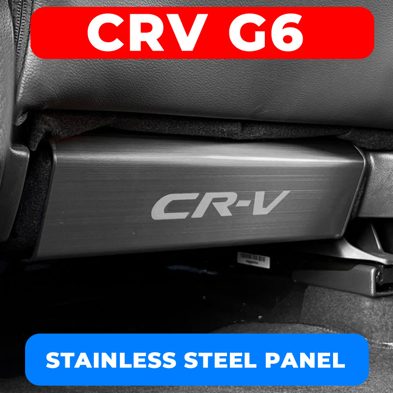 2023 2024 HONDA CRV G6 ที่นั่ง Kick Pad สแตนเลสด้านหลัง Kick เคสป้องกัน Kick-proof แผงการปรับเปลี่ยนภายในตกแต่ง