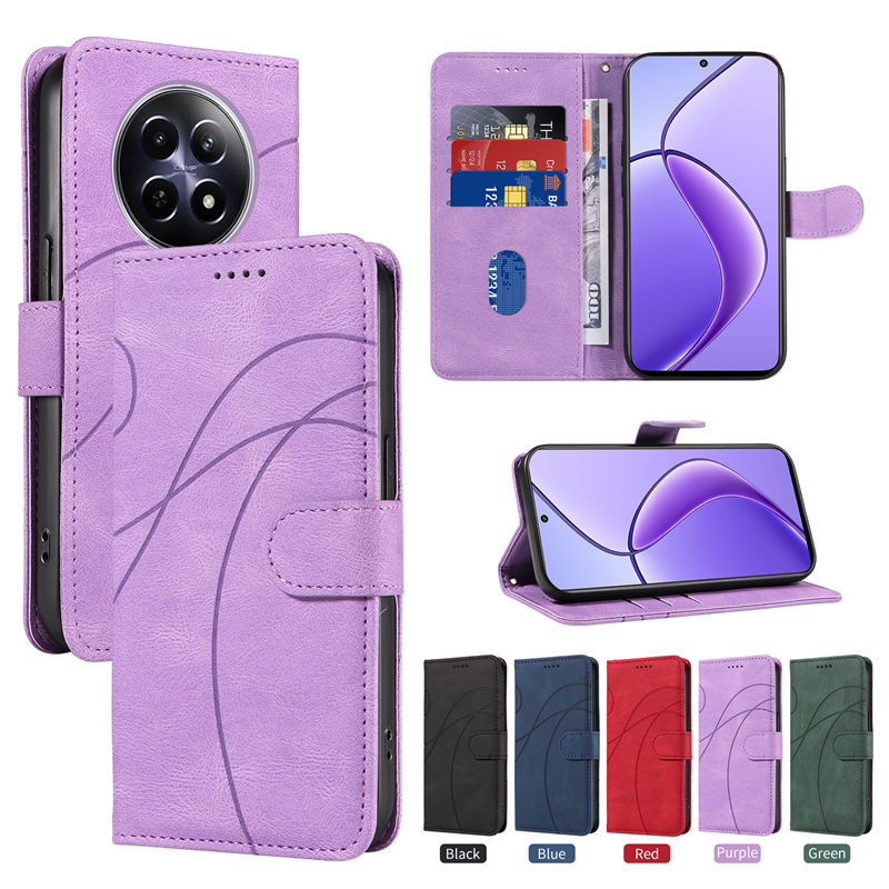 Dream Line Flip สําหรับ Realme 12 5G กรณีเคสโทรศัพท์สําหรับ Realme 12X 12 + 12 Pro Pro + Realme 11X Realme 11 5G กระเป๋าสตางค์กระเป๋าหนังกระเป๋า