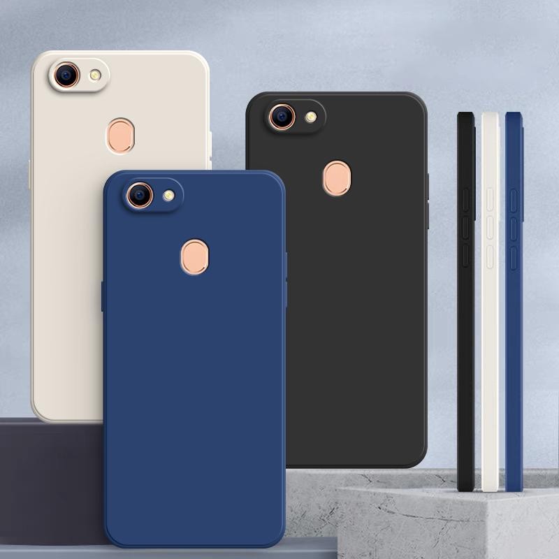 เคส OPPO F5 สีทึบ OPPO F5 เคสซิลิโคนป้องกันการตกสีธรรมดาเรียบง่าย YT