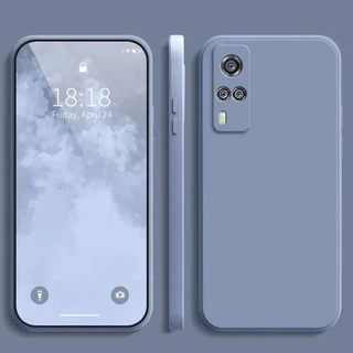 เคส Vivo Y31 สีทึบ Vivo Y31 เคสซิลิโคนป้องกันการตกสีธรรมดาเรียบง่าย YT