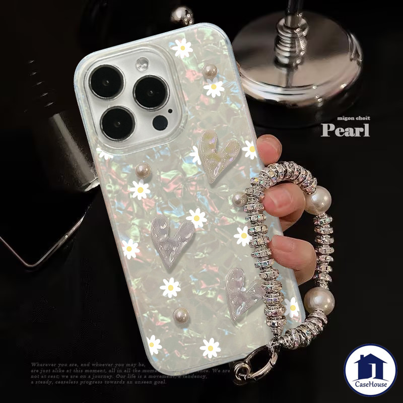 เคสนิ่มลายเปลือกหอยดอกไม้เรียบง่าย เข้ากันได้กับ iPhone 7Plus XR 11 16 12 13 14 15 Pro Max X 8 16 Plus XS MAX 16 Pro SE