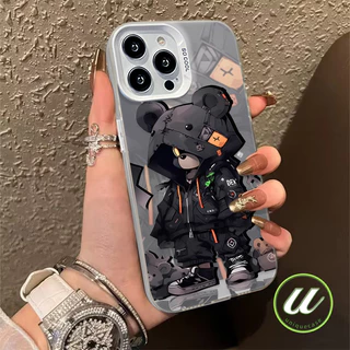การ์ตูนแฟชั่นหมีความรุนแรงเย็น เคส Realme C53 C71 C75 C55 C20 C35 C51s C67 C25 C12 C21 C20A C17 Note 50 60 C33 C30 C15