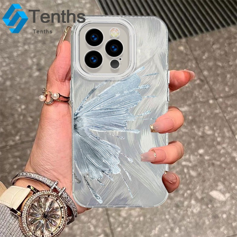 OPPO A38 A18 A58 A57 A77s A17 A15 A16E A3S A5s A1K A98 A78 A16K A5 A9 A31 Reno 11 10 8T 6 5 ผีเสื้อที่มีสีสัน เปลือกอ่อน