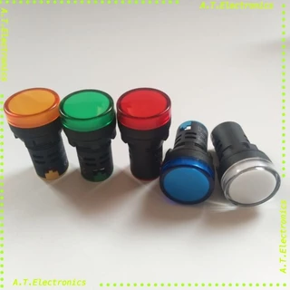 ￼Lamp หลอดไฟโชว์ AD16-22D/S หลอดแลมป์ LED ขนาด 22มิล มี 5สี 12V 24V 220Vราคา17พร้อมส่งในไทย