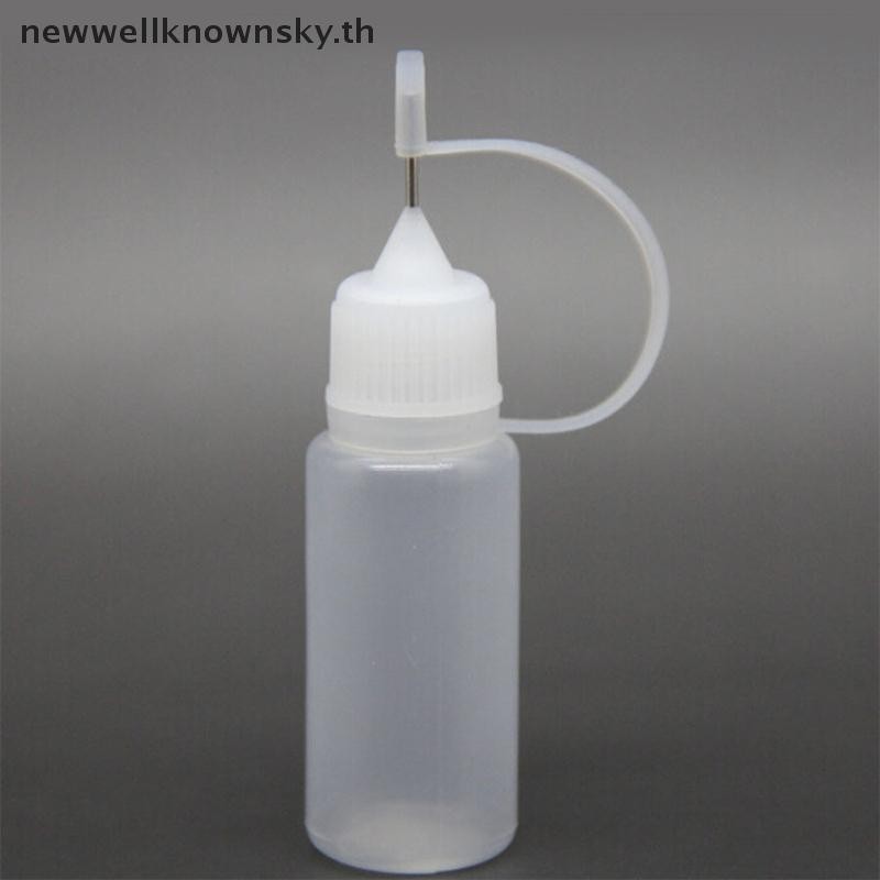 ใหม่ 10ml Tip Bottle Applicator ขวดสําหรับสี Pointed Mouth Oil เครื่องมือแต่งหน้า SKY