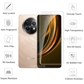 Realme 13 (Realme13+) 2024 ฟิล์มกระจกนิรภัยหน้า/หลัง/เลนส์ สําหรับ Realme 13X 4G/5G, เลนส์กล้องป้องกันหน้าจอ
