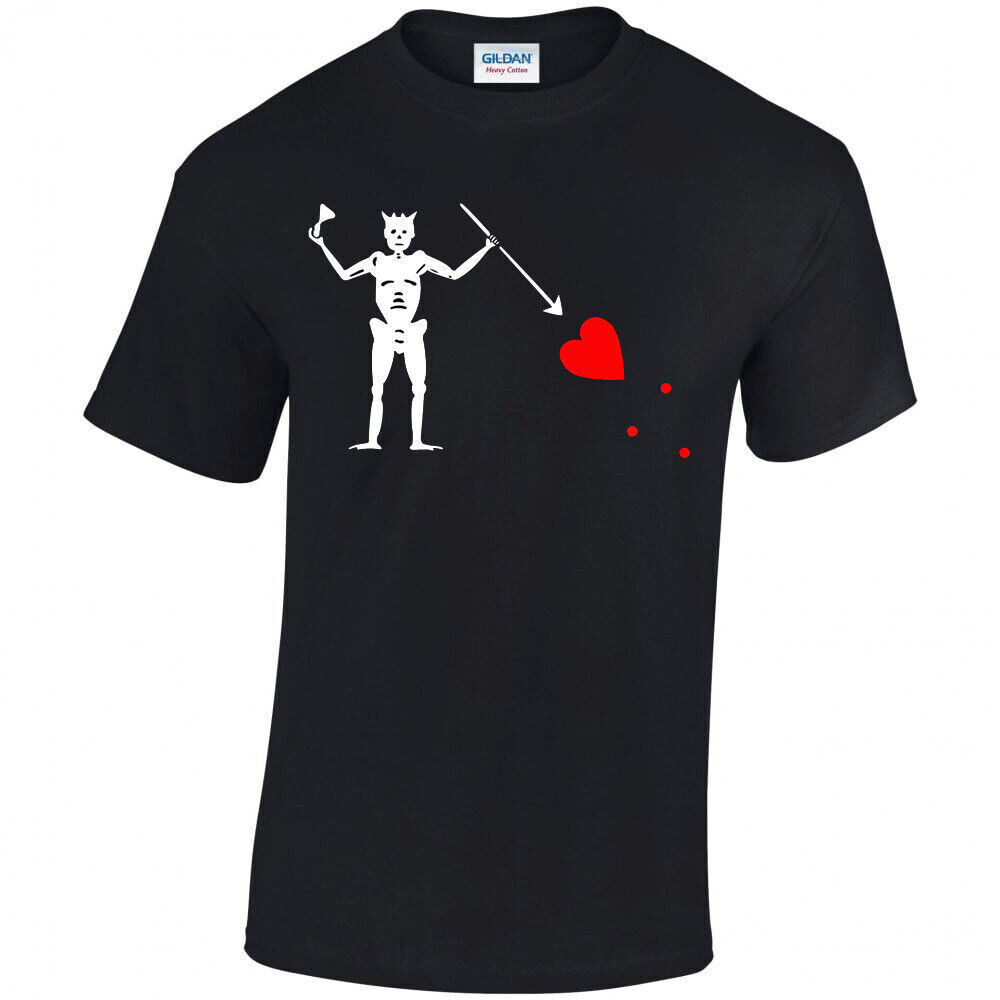 เสื้อยืดฮัลโลวีน ธงโจรสลัดและเครา สไตล์ Navy SEALs