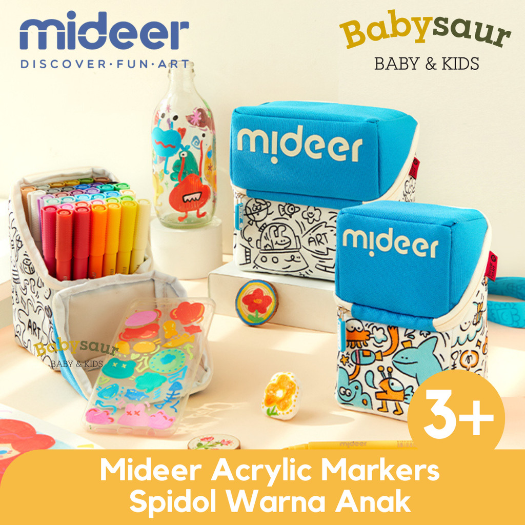 Mideer Acrylic Markers Doodle Pack Coloring Tools Markers Art Childrens Coloring Creations
