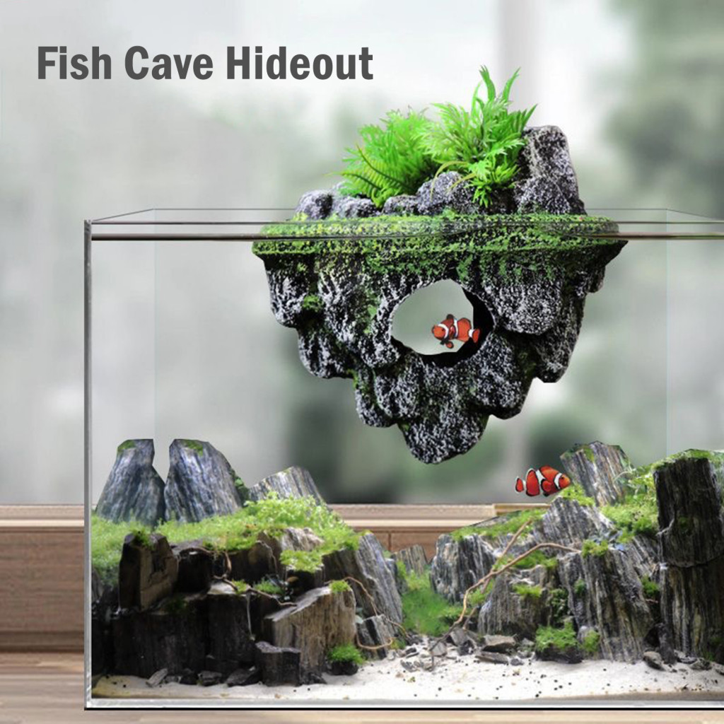 Water Life Harmony Enhancer Aquarium หินตกแต่ง Miniature Moss Rock Betta Cave Hideout สําหรับ Aquarium ตกแต่งเอเชียตะวันออกเฉียงใต้ Buies ที่ชื่นชอบ