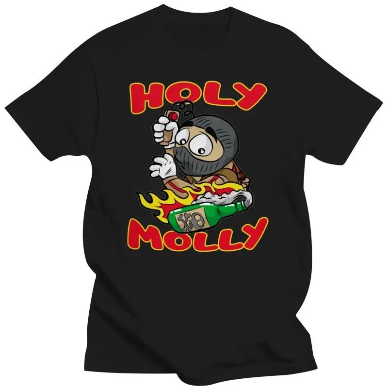 ✨ NEW เสื้อยืด พิมพ์ลายกราฟฟิค Holy Molly Terrorist Molotow แบบสร้างสรรค์ อินเทรนด์ 💖