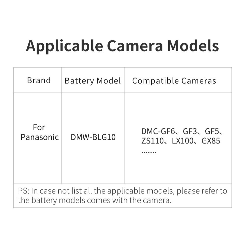 Kingma Panasonic BLG10 / BLE9 แบตเตอรี่ แท่นชาร์จ Leica BP-DC15 (ประกันศูนย์ 1 ปี)