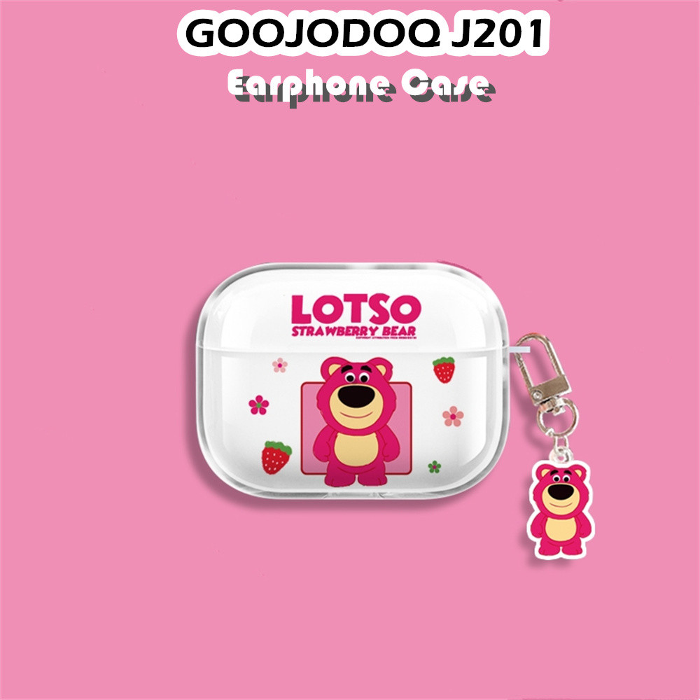Trend Frontfor GOOJODOQ J201 กรณีการ์ตูนสร้างสรรค์ซิลิโคนอ่อนนุ่มโปร่งใสหูฟังกรณีปลอก