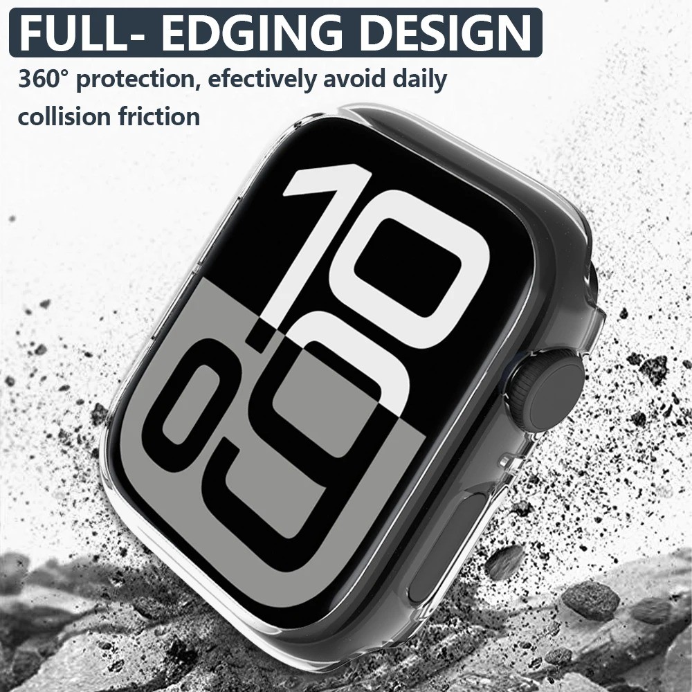 Pc สําหรับ Apple Watch กรณีป้องกัน 42/46 มม.SE Series 10 Hollowed Out Apple กรณี Elegant และ Slim โดยรวมป้องกันกรณี 42/46 มม. ราคา ถูกที่สุด ดีลบีเคเค แกลเลอรีภาพที่ 5