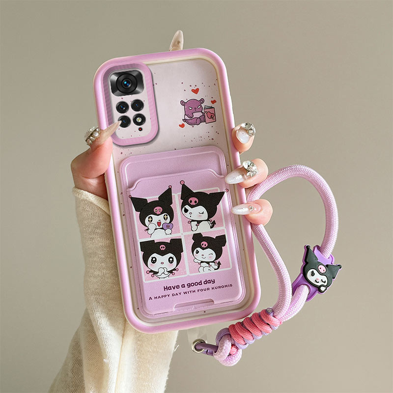 เคส Redmi NOTE 11 NOTE 11S ใส่การ์ดการ์ตูนโทรศัพท์มือถือกระเป๋านุ่ม BBKB - รูปที่ 4