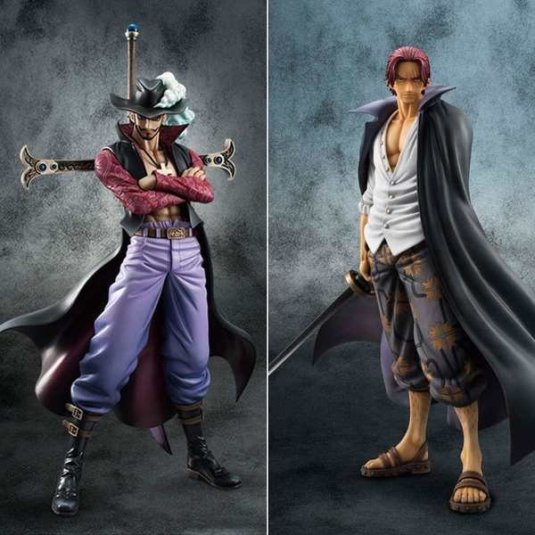 โมเดลอนิเมะ ตู้ใส่โมเดล One Piece POP Big Bear Ace Sand จระเข้จักรพรรดินีหัวแดง Hawkeye Luffy Yellow