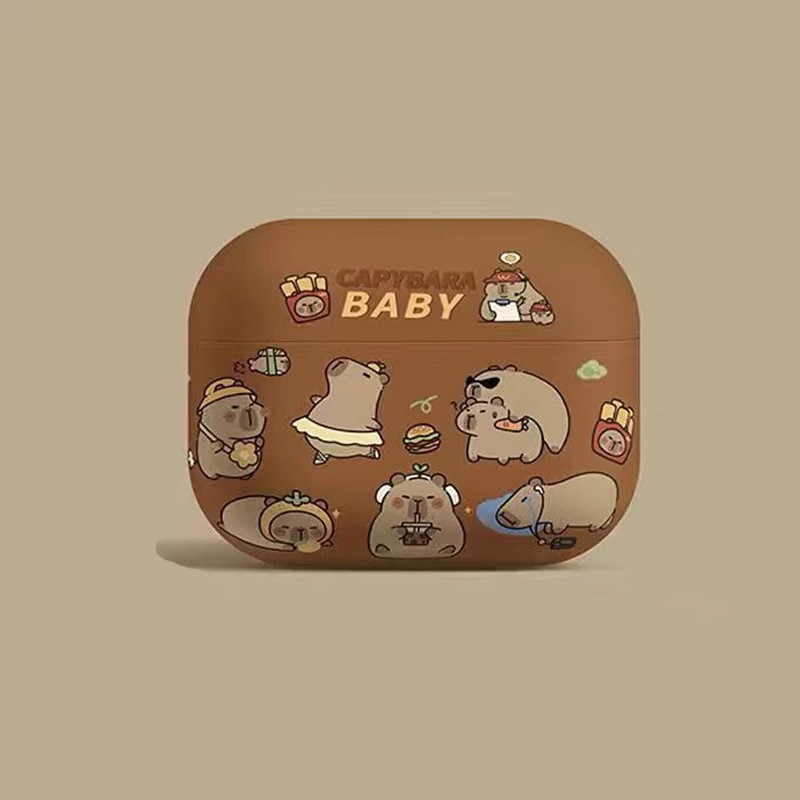 MANGO กรณีปลอกสําหรับ AirPods 1 2 3 4 Pro 3 2 กรณีปลอก Gen 2 3 4 2nd 3rd 4th Gen2 Gen3 Gen4 Matte TPU กรณีน่ารักการ์ตูนอะนิเมะบิสกิตสีขาว Clown ยิ้มเด็ก - รูปที่ 5