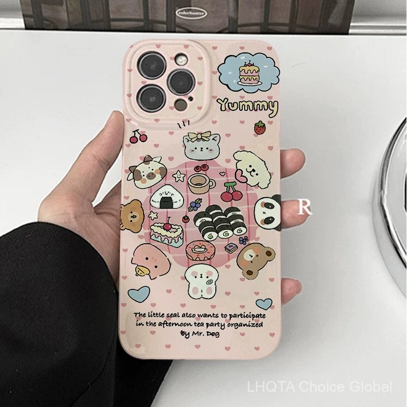 รวบรวมสัตว์เข้ากันได้สำหรับ IPhone16 15 14 13 12 11 PRO MAX x XR XS MAX 8 7 6วินาทีบวก SE 2020ฟิล์มแพคเกจเต็มช็อกทนรวมทุกอย่างโทรศัพท์เคสเชลล์โทรศัพท์ CA