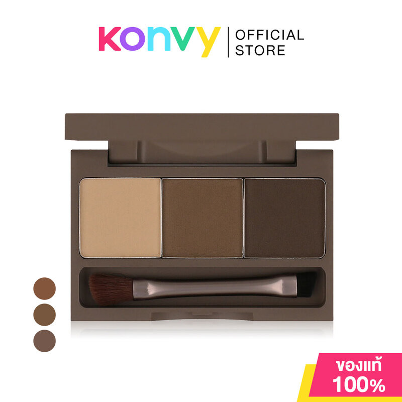 Mei Linda 3D Brow Powder Palette เมลินดา พาเลทตกแต่งคิ้วชนิดฝุ่นอัดแข็ง.