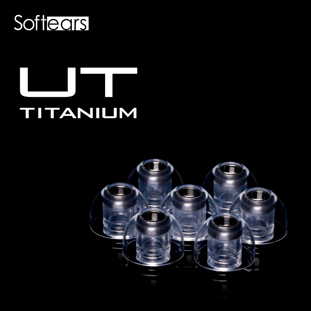 Softears UT EarTips TITANUM Titanium Alloy Liquid Silicone Cover Ear Tips Cover SML 3Size Soft Ear Acoustics