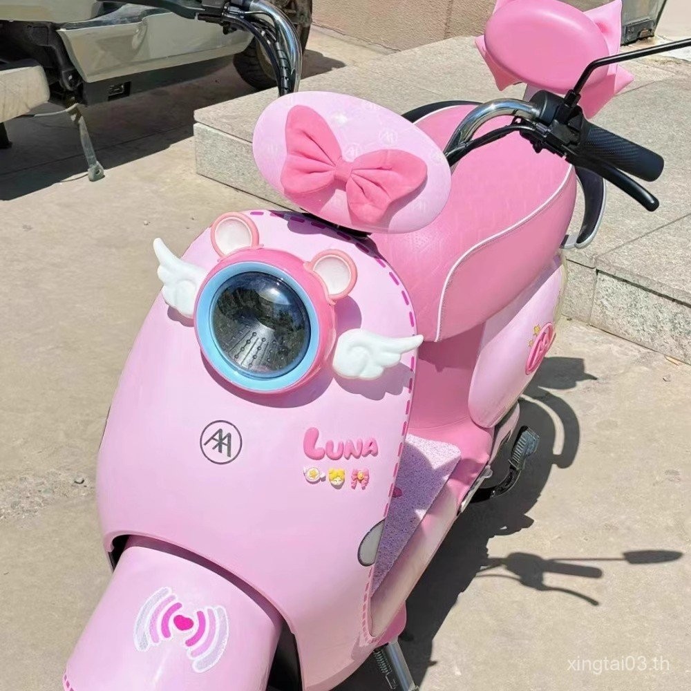 รถยนต์ไฟฟ้าลูน่าหยวนจักรวาลตกแต่งปีกการ์ตูนน่ารักสติกเกอร์รถนางฟ้าปีกขนาดเล็กกันน้ํา GZYV - รูปที่ 5