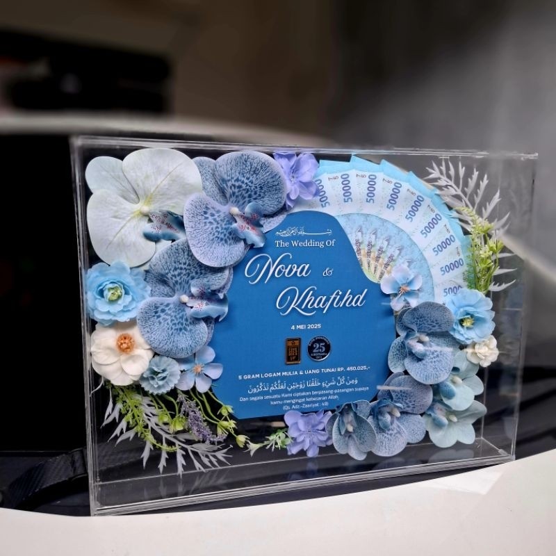 MONEY DOWARD WEDDING DOWARD FUL ACRYLIC [1-2 วัน]/GIFT/3D DOWARD SCRAPBOOK FRAME 30X40/ต้องใช้แพ็คไม