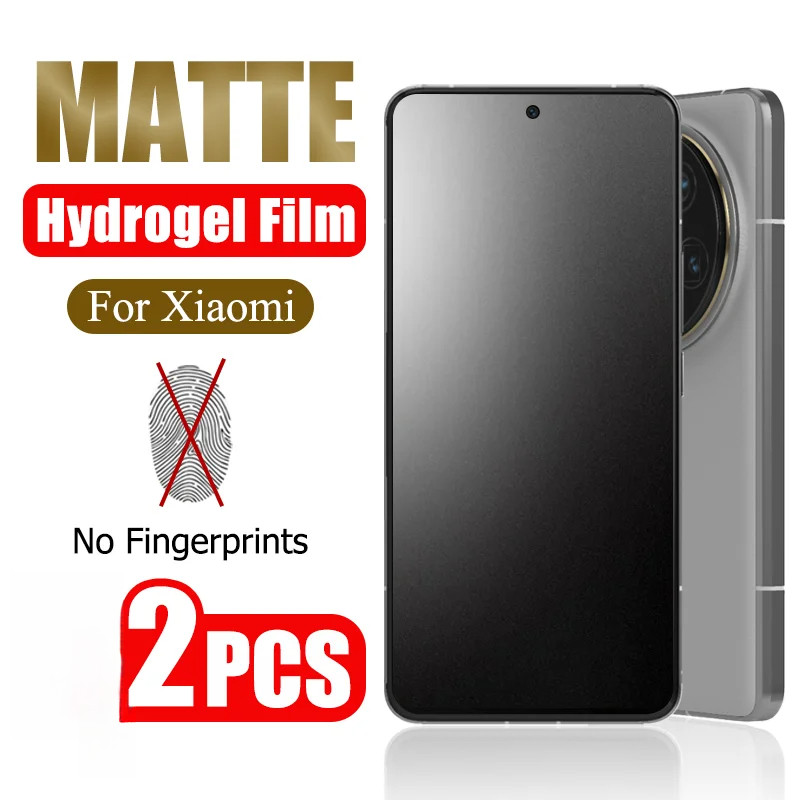 2 ชิ้น HD และ Matte Hydrogel ฟิล์มสําหรับ Xiaomi 12 12S 12T 13 13T 14 14T 15 15S Lite NE Pro Ultra Soft