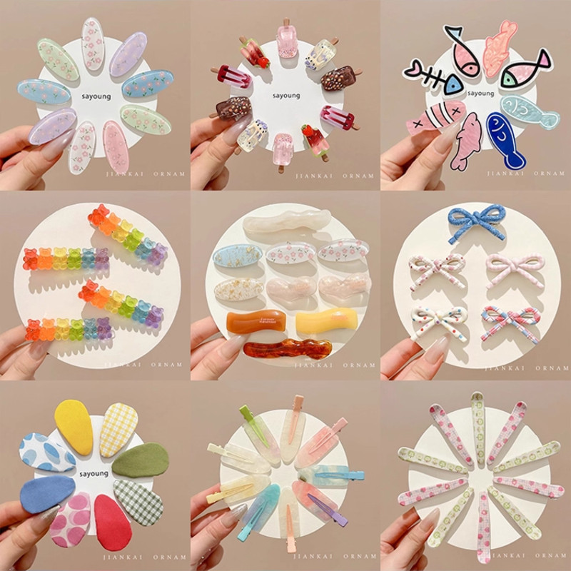 กิ๊บผมสีสันสดใส สไตล์โดปามีน แฟชั่นเกาหลี