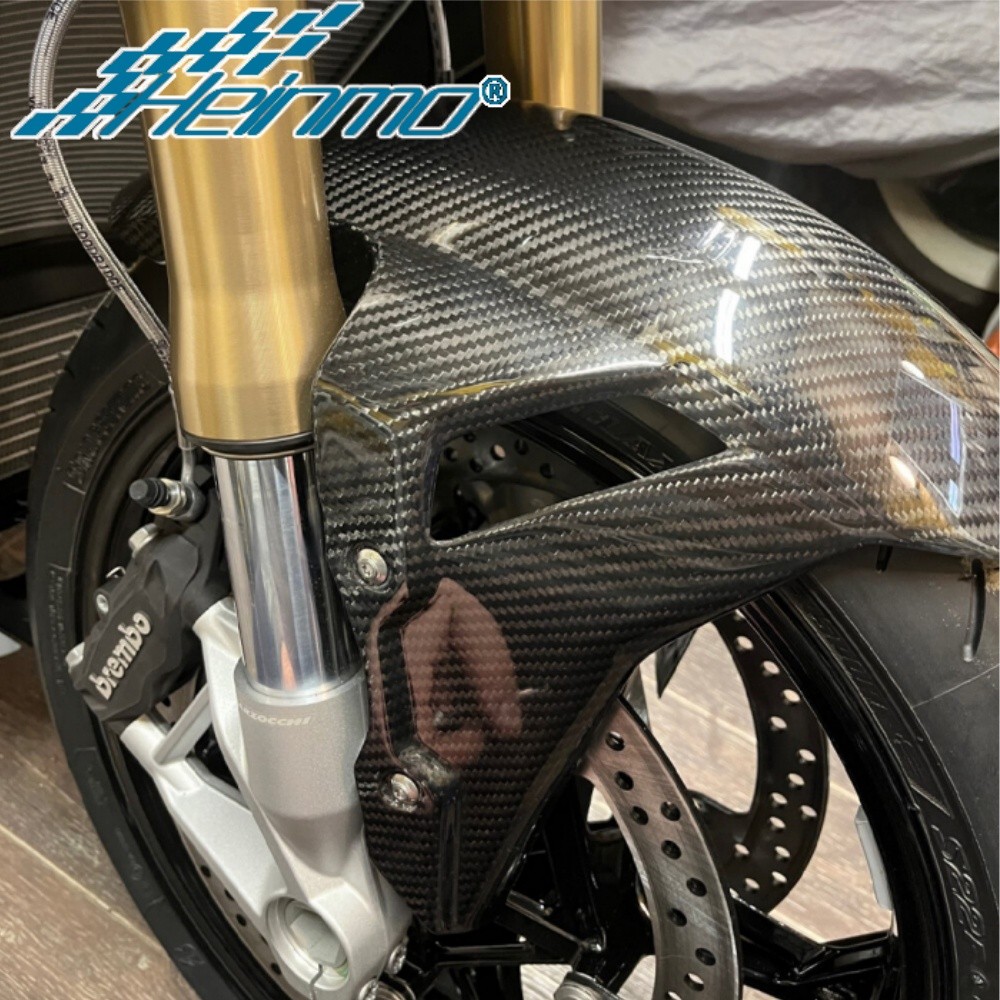 สําหรับ BMW S1000RR M1000RR 2019-2025 3K คาร์บอนไฟเบอร์บังโคลนหน้า