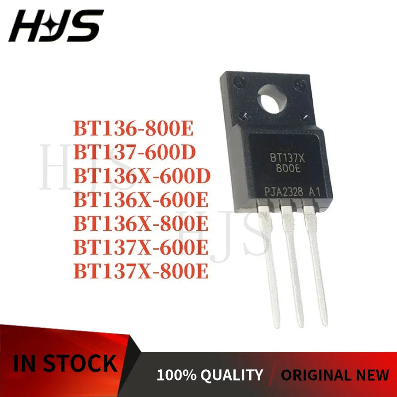 1-5PCS BT136-800E BT136X-600D BT136X-600E BT136X-800E BT137-600D BT137X-600E BT137X-800E TO-220F ทรา