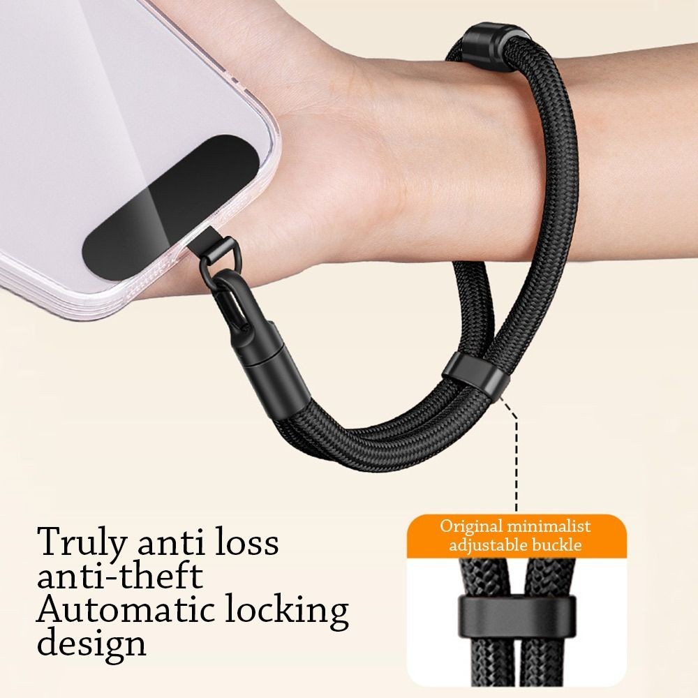 ซูฮู เชือกเส้นเล็ก, สายรัดข้อมือป้องกันการสูญหายแบบปรับได้, อุปกรณ์โทรศัพท์มือถือยาวสั้นทอแขวนสายรัดข้อมือผู้ชายผู้หญิง - รูปที่ 7
