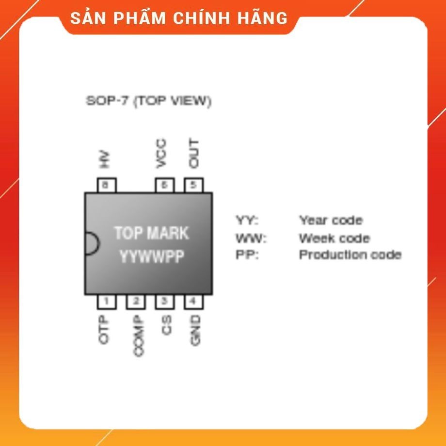 SMD IC LD5762AGR แทนที่ LD5760RG LD5760 SOP-7