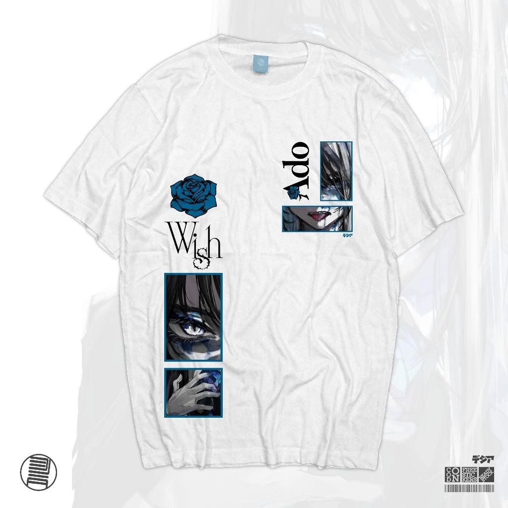 Kaos Ado Wish World Tour 2024 Uta One Piece เพลงสีแดงอะนิเมะมังงะเสื้อยืดอะนิเมะญี่ปุ่น Tshirt