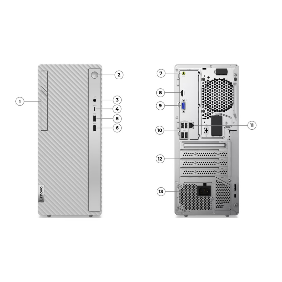 Lenovo IdeaCentre Tower 14IRR9(90X2006FTA)DESKTOP PC Intel Core i5-14400 16GB SSD 512GB - รูปที่ 4