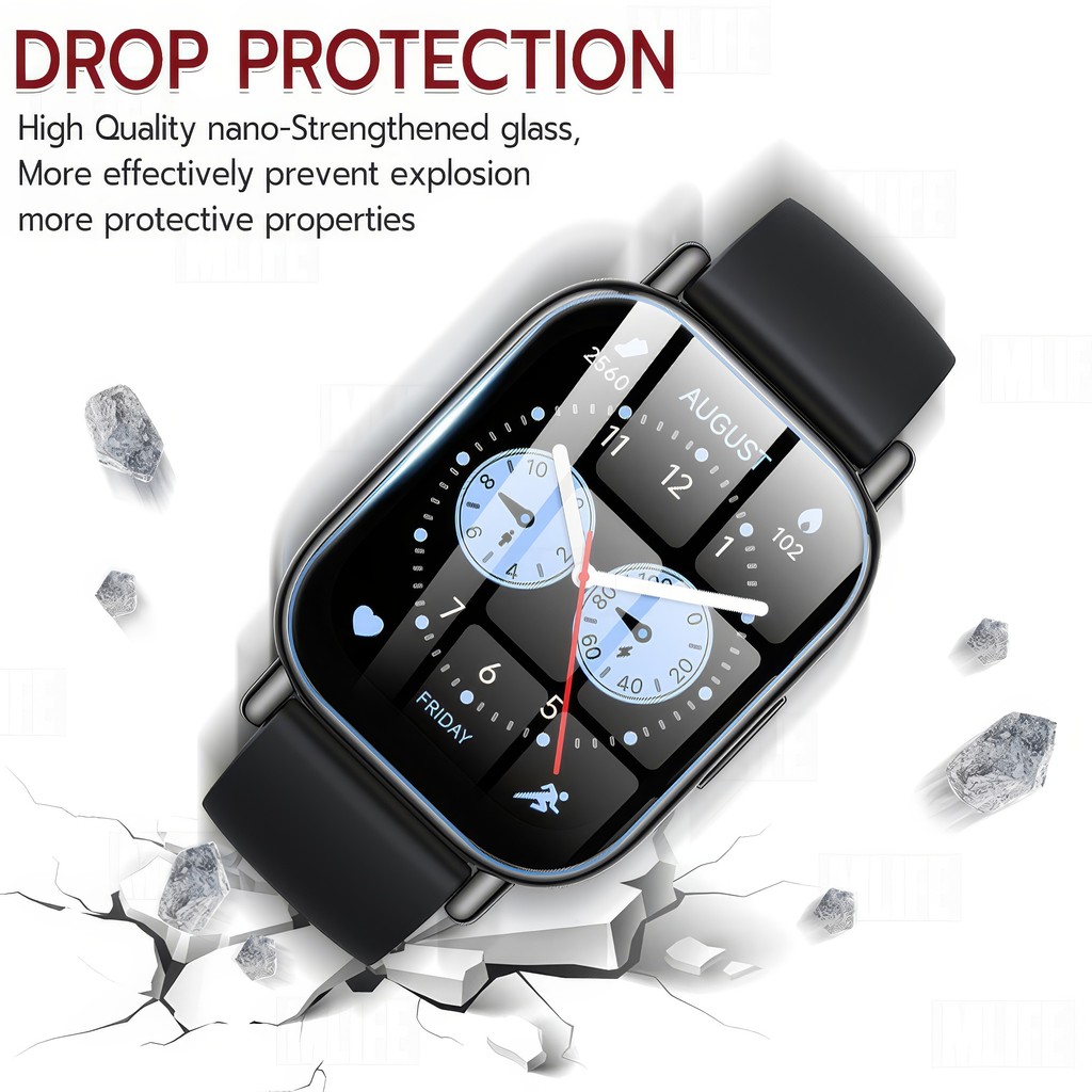 MLIFE - กระจก นาฬิกา Xiaomi Redmi Watch 5 Lite แบบสุญญากาศ ฟิล์มกันรอย กระจกนิรภัย - Premium Curved Tempered Glass - รูปที่ 3