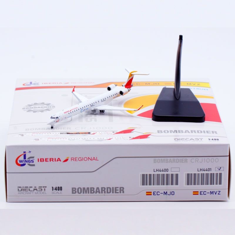 1: 400 JC Wings Alloy Airliner รุ่นสเปน Airlines CRJ-1000 EC-MVZ