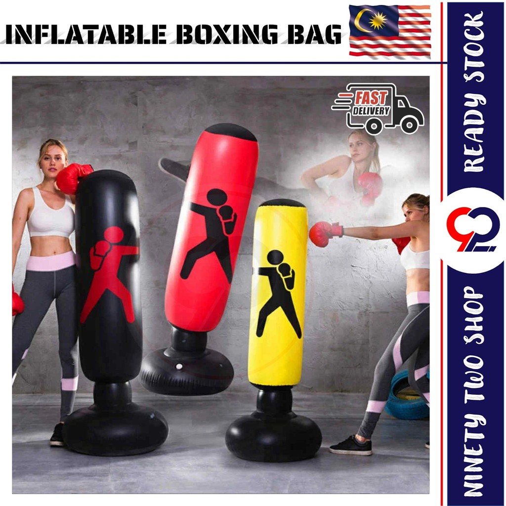 1.6M Inflatable Boxing Bag Tumbler PVC Punching Bag Boxing Bag Fitness ศิลปะการต่อสู้ Kung Fu ผู้ใหญ